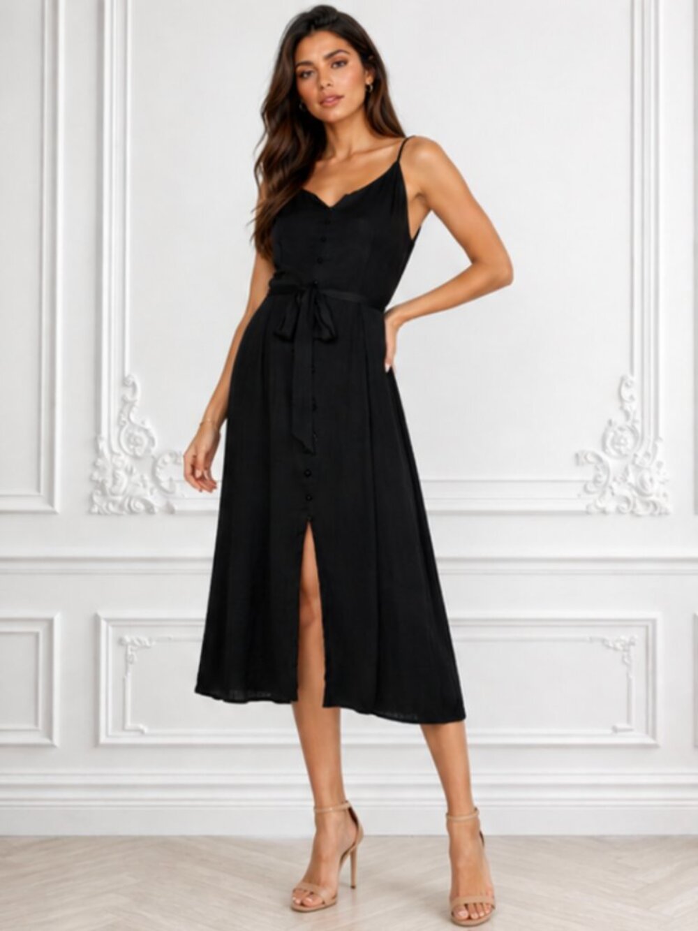 Size 8 Vince Camuto Silky Dress - Picture 3 of 4